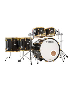 Yamaha Yamaha PHX 22" Drum Kit, Textured Mono Black w/Gold Hardware