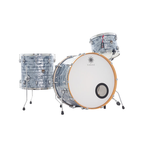 Sakae Sakae Trilogy 24" Drum Kit, Sky Blue Oyster