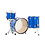 Ludwig Ludwig Classic Maple 22" FAB Drum Kit, Blue Sparkle