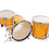 Ludwig Ludwig Classic Maple 22" Euro Beat Drum Kit, Gold Sparkle