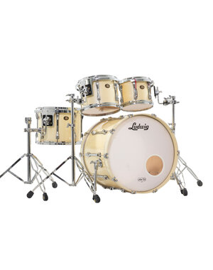 Ludwig Ludwig Classic Maple 22" Drum Kit, White Sparkle
