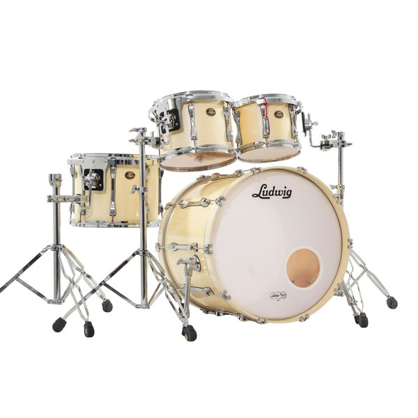 Ludwig Ludwig Classic Maple 22" Drum Kit, White Sparkle