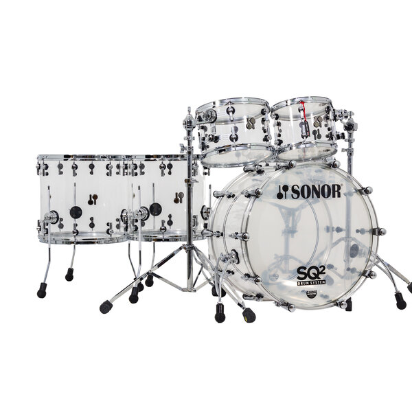 Sonor Sonor SQ2 22" Acrylic Drum Kit, Clear