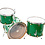 Noonan 22" Drum Kit, Green Sparkle