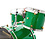 Noonan 22" Drum Kit, Green Sparkle