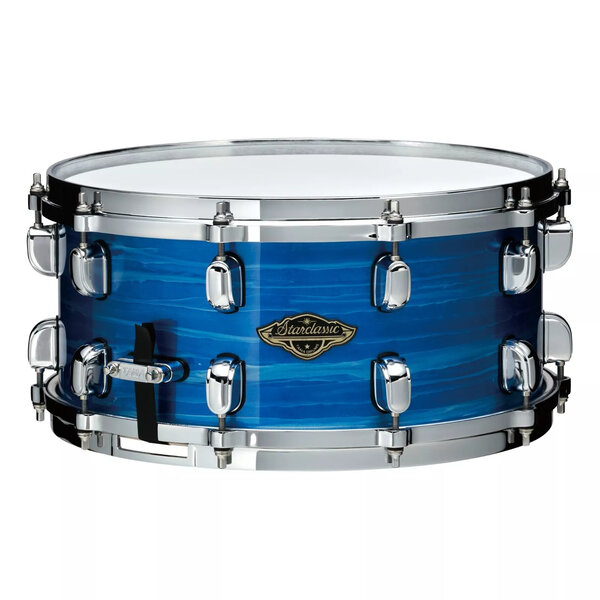 Tama Tama Starclassic 14" x 6.5" Walnut Birch Snare Drum, Lacquer Ocean Blue Ripple