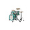 Tama Tama Star 22" Maple Drum Kit, Emerald Sea Curly Maple Burst