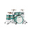 Tama Tama Star 22" Maple Drum Kit, Emerald Sea Curly Maple Burst