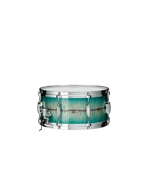Tama Tama Star Maple 14" x 6.5" Snare Drum, Emerald Sea Curly Maple Burst