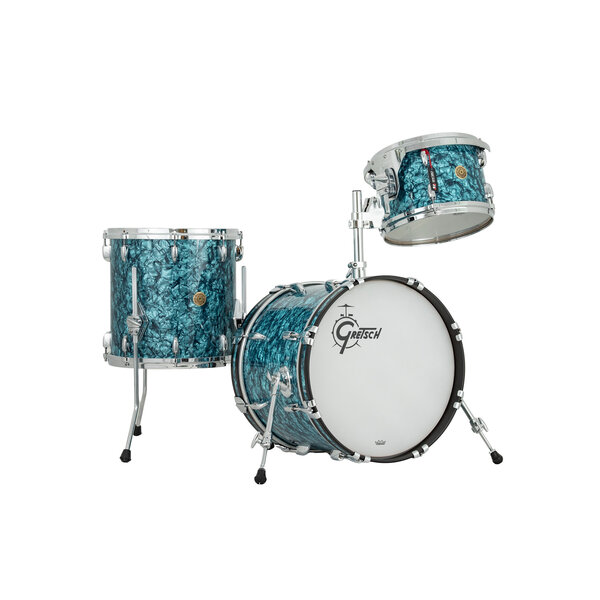 Gretsch Gretsch USA Custom 18" Drum Kit, Turquoise Pearl