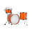 Gretsch Gretsch Broadkaster 20" Drum Kit, Tangerine Metallic Gloss