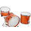 Gretsch Gretsch Broadkaster 20" Drum Kit, Tangerine Metallic Gloss