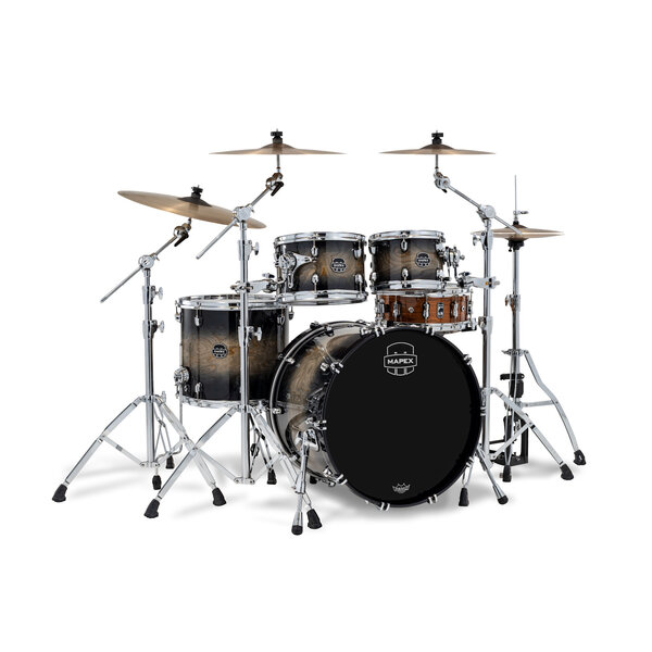 Mapex Mapex Saturn VI Fast Rock 22" Drum Kit, Black Ink Burst