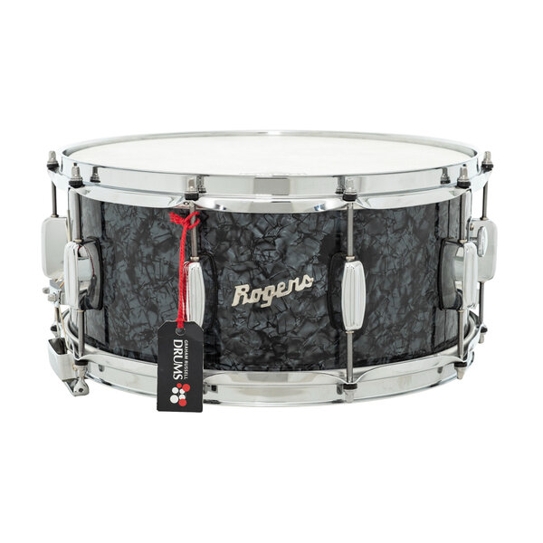 Rogers Rogers Dyna-Sonic 14" x 6.5" Snare Drum, Black Diamond Pearl