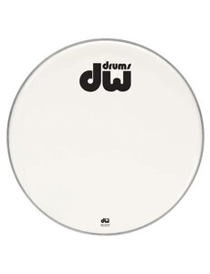 DW Drums DW 18" Double A Bass Drum Logo Head, White
