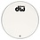 DW Drums DW 18" Double A Bass Drum Logo Head, White