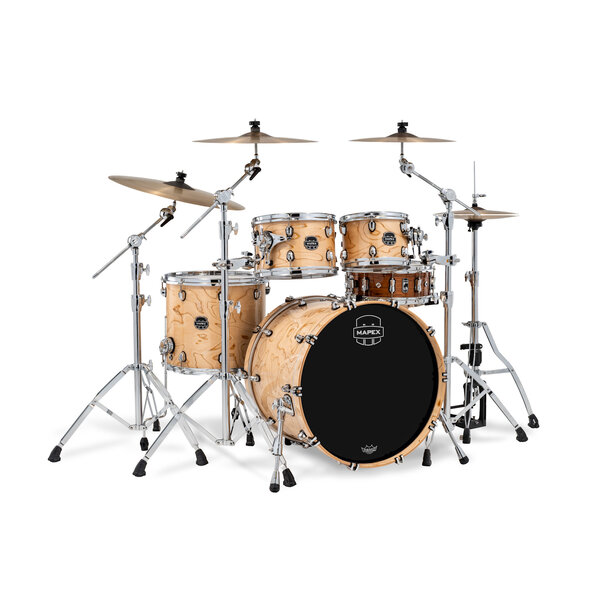 Mapex Mapex Saturn VI Fast Rock 22" Drum Kit, Exotic Natural Maple