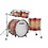 Tama Tama Star 22" Walnut Drum Kit, Garnet Japanese Sen Burst