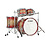Tama Tama Star 22" Walnut Drum Kit, Garnet Japanese Sen Burst