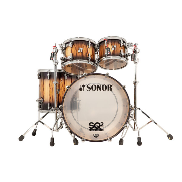 Sonor Sonor SQ2 22" Medium Maple Drum Kit, Violet Burst Over African Marble