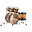 Sonor Sonor SQ2 22" Medium Maple Drum Kit, Violet Burst Over African Marble