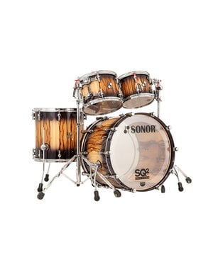Sonor Sonor SQ2 22" Medium Maple Drum Kit, Violet Burst Over African Marble