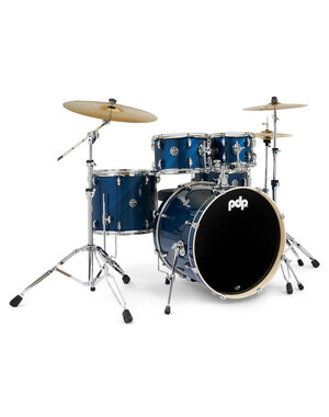 PDP PDP Mainstage 22" Drum Kit, Twisted Blue Steel w/Cymbals & Hardware