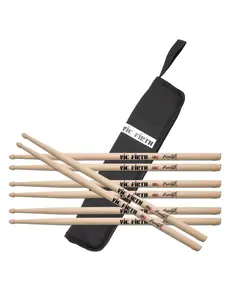 Vic Firth Vic Firth Freestyle 5A Drum Sticks, Value Pack & Stick Bag