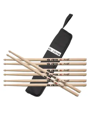 Vic Firth Vic Firth Freestyle 5A Drum Sticks, Value Pack & Stick Bag