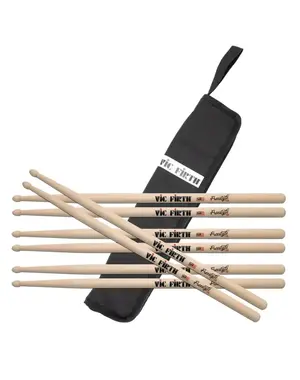 Vic Firth Vic Firth Freestyle 5B Drum Sticks, Value Pack & Stick Bag