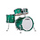 Yamaha Yamaha Absolute Hybrid Maple 20" Drum Kit, Jade Green Sparkle