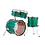 Yamaha Yamaha Absolute Hybrid Maple 20" Drum Kit, Jade Green Sparkle