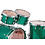 Yamaha Yamaha Absolute Hybrid Maple 20" Drum Kit, Jade Green Sparkle