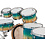 Tama Tama Superstar Classic 22" Drum Kit, Caribbean Lacebark Pine Fade