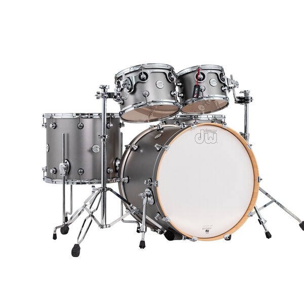 DW Drums DW Design Series 22" Ltd Edition Drum Kit, Titanium Satin