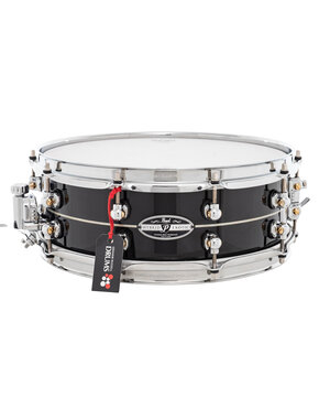Pearl Pearl Hybrid Exotic 14" x 5" Snare Drum, Ebony Lacquer w/Pearl Inlay