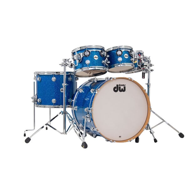DW Drums DW Collectors 22" Drum Kit, Blue Glass