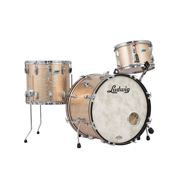 Ludwig Ludwig 20" Maple Drum Kit, Pink Champagne Sparkle