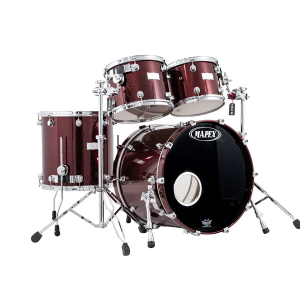 Mapex Mapex Saturn III 22" Drum Kit, Black Cherry Sparkle