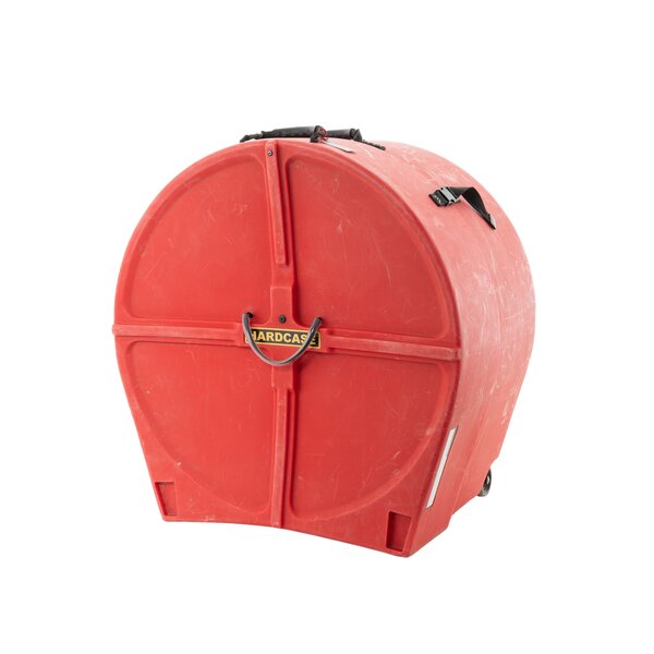 Hardcase Hardcase 24" Fully Lined Bass Drum Case, Red