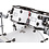 Mapex Mapex Saturn III 22" Drum Kit, Gloss White
