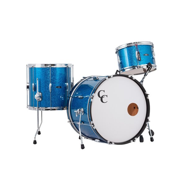 C&C C&C PlayerDate 20" Drum Kit, Blue Sparkle