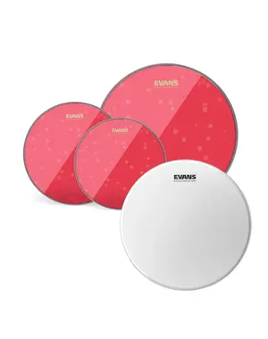 Evans Evans Hydraulic Red Standard Pack with 14" UV1 Coated Snare Batter