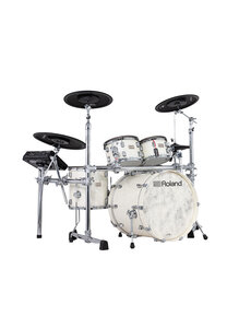 Roland Roland VAD706 Electronic Drum Kit, Pearl White & Rack