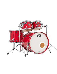 DW Drums DW Performance Series 22" Drum Kit, Candy Apple Red