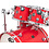 DW Drums DW Performance Series 22" Drum Kit, Candy Apple Red