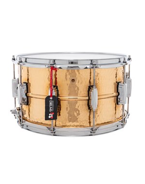 Ludwig Ludwig Hammered Bronze Phonic 14" x 8" Snare Drum, Polished w/Imperial Lugs