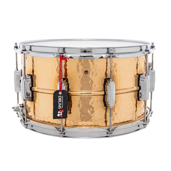 Ludwig Ludwig Hammered Bronze Phonic 14" x 8" Snare Drum, Polished w/Imperial Lugs