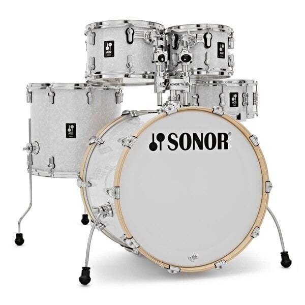 Sonor Sonor AQ2 22" Studio Shell Maple Drum Kit, White Pearl