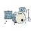 Tama Tama Starclassic Walnut Birch 22" Drum Kit, Arctic Blue Oyster Lacquer